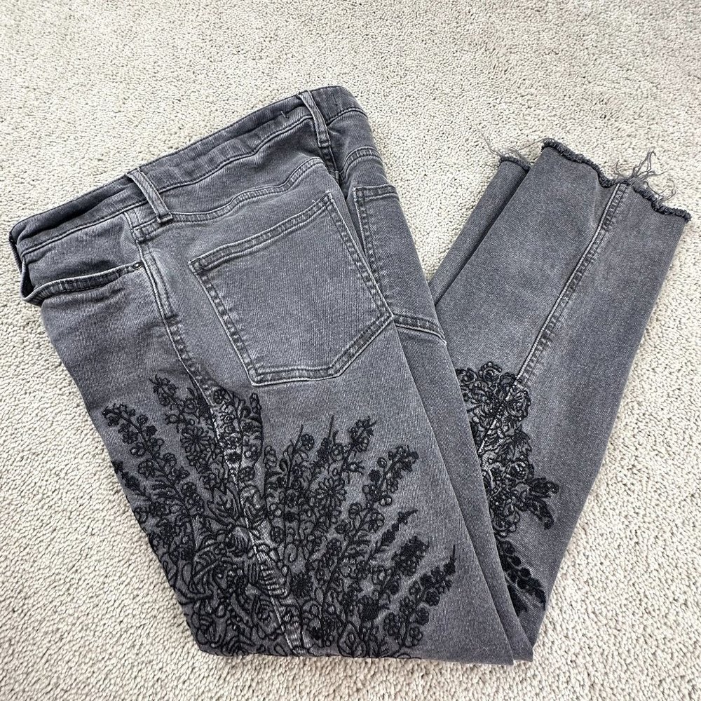 Free People We The Free Jeans Size 27 Grey Super Unique